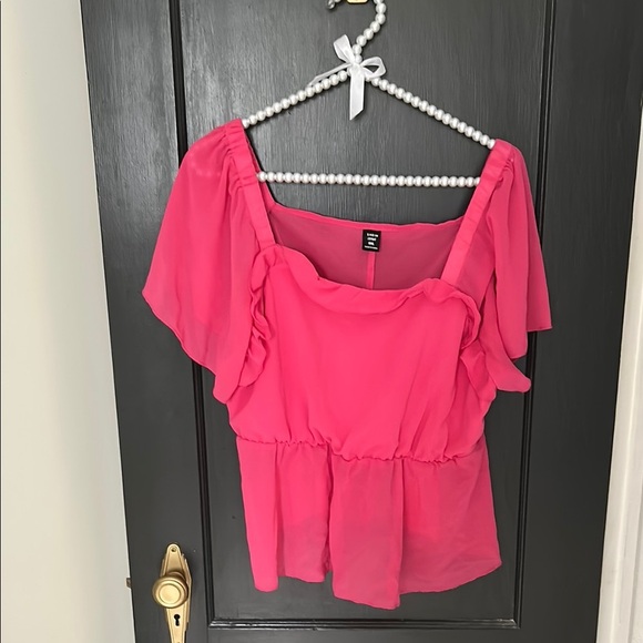 SHEIN Tops - SHEIN Pink Blouse